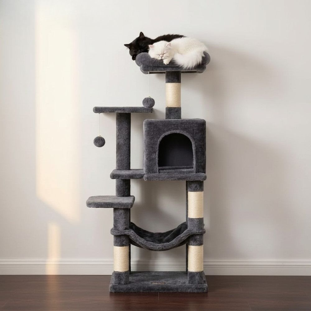 Arbre à Chat Design Moderne Multicolore 110cm