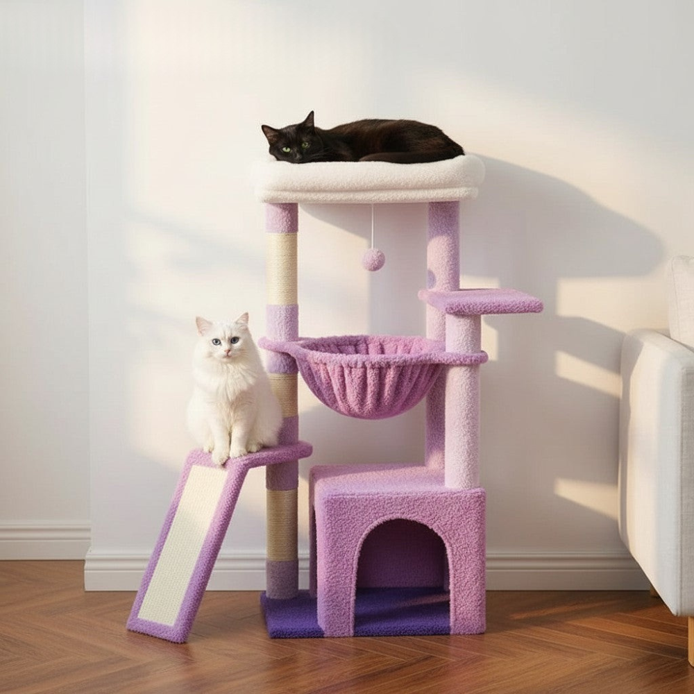 Arbre à Chat Design Nature Coloré 93cm
