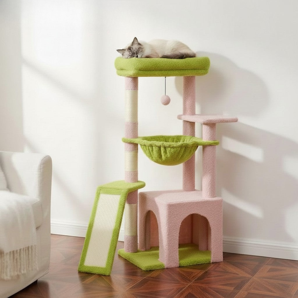 Arbre à Chat Design Nature Coloré 93cm