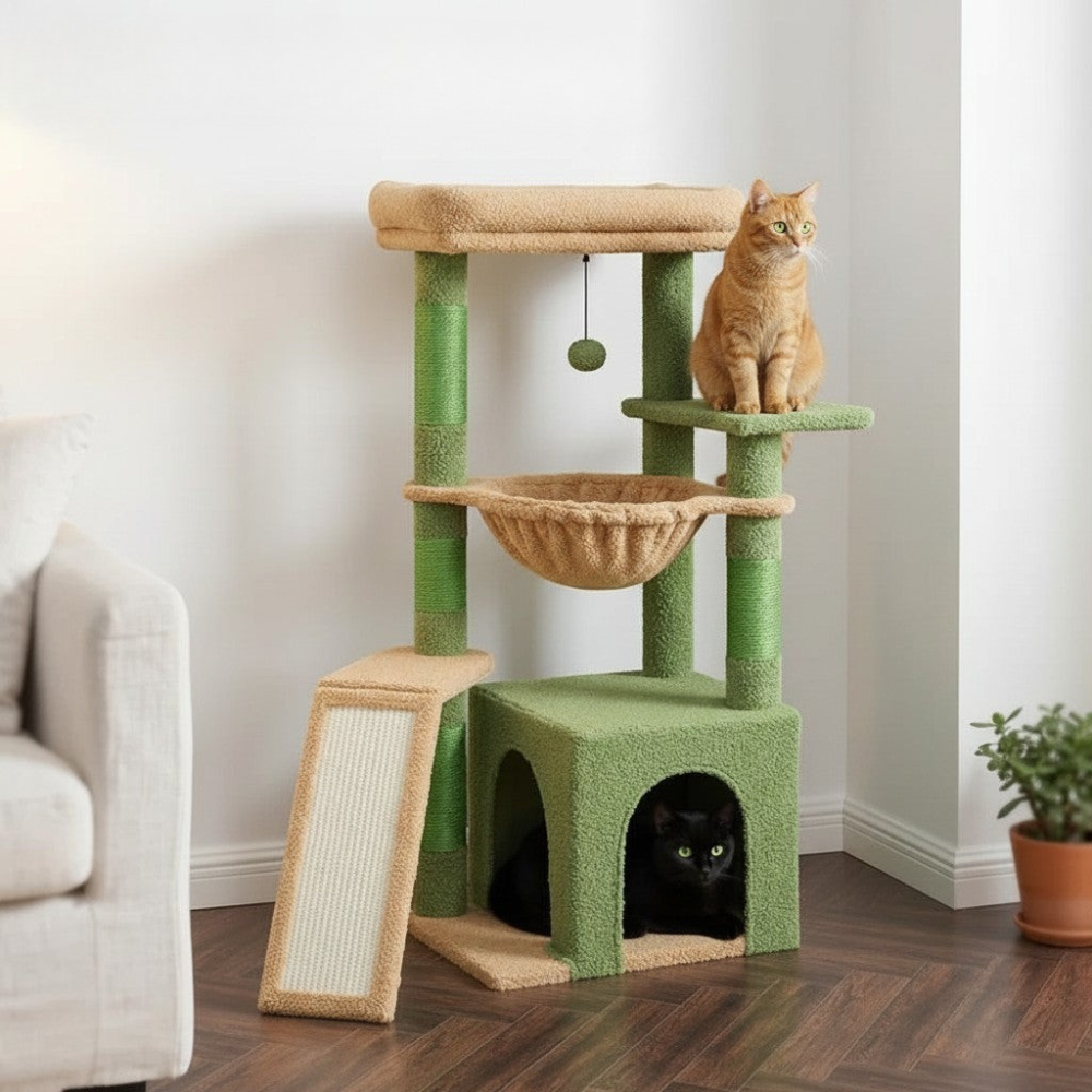 Arbre à Chat Design Nature Coloré 93cm