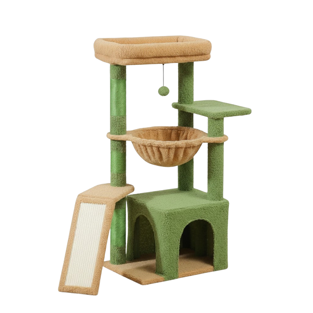 Arbre à Chat Design Nature Coloré 93cm