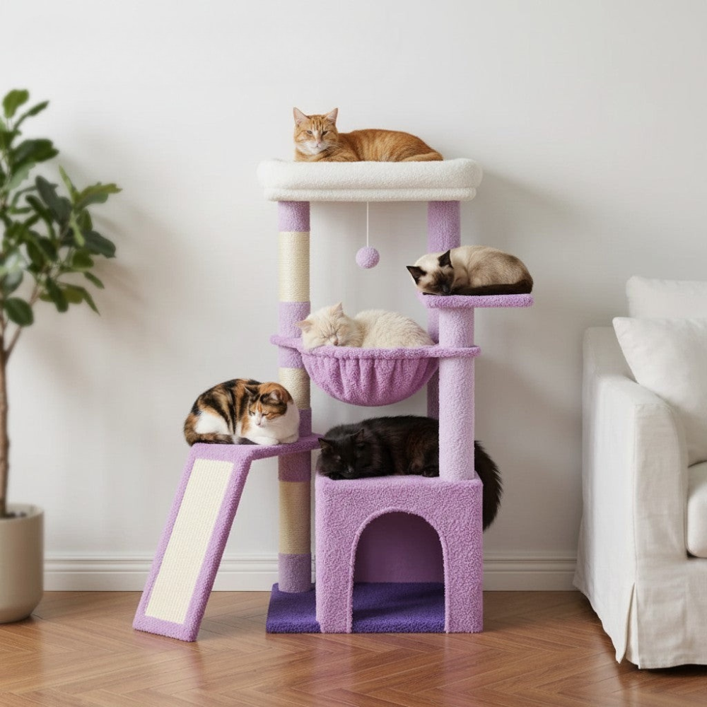 Arbre à Chat Design Nature Coloré 93cm
