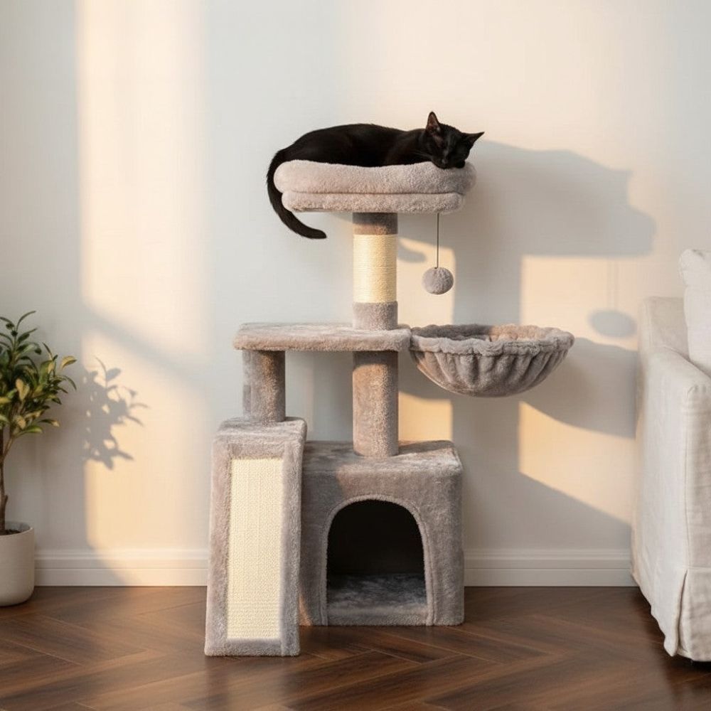 Arbre à Chat Design Scandinave Compact 80cm
