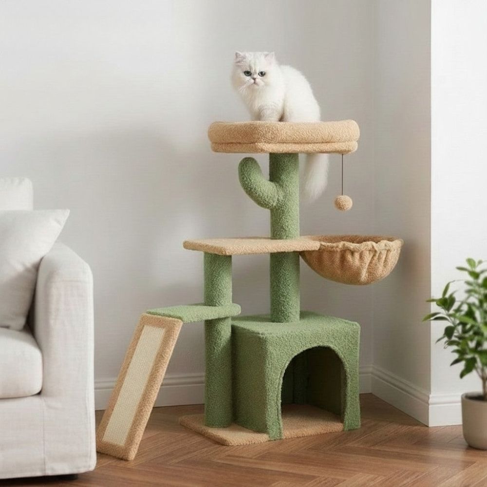 Arbre à Chat Design Scandinave Compact 80cm