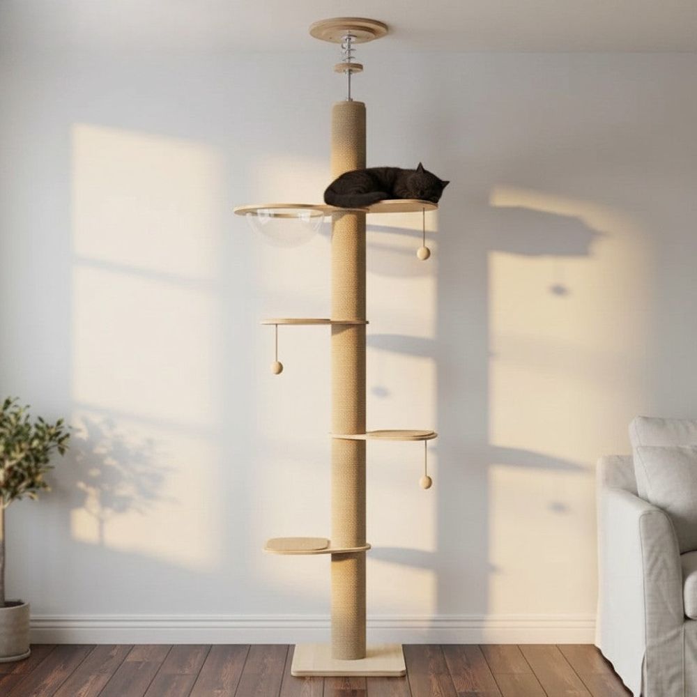 Arbre à Chat du Sol au Plafond Sans Perçage 260cm