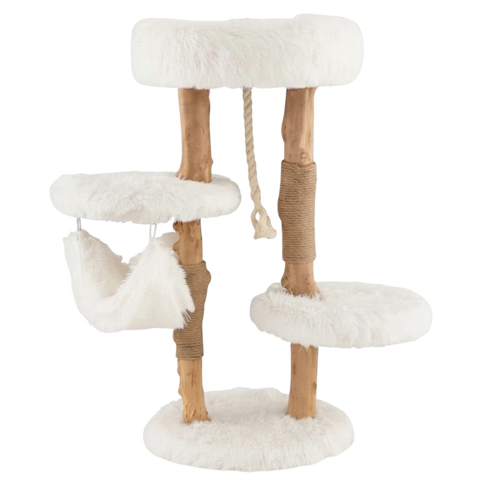 Arbre à Chat Effet Bois Flottant Texture Organique 90cm