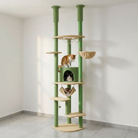 Arbre à Chat Fixation Plafond Réglable 258cm