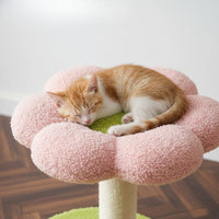 Arbre à Chat Fleur Design Rose et Violet