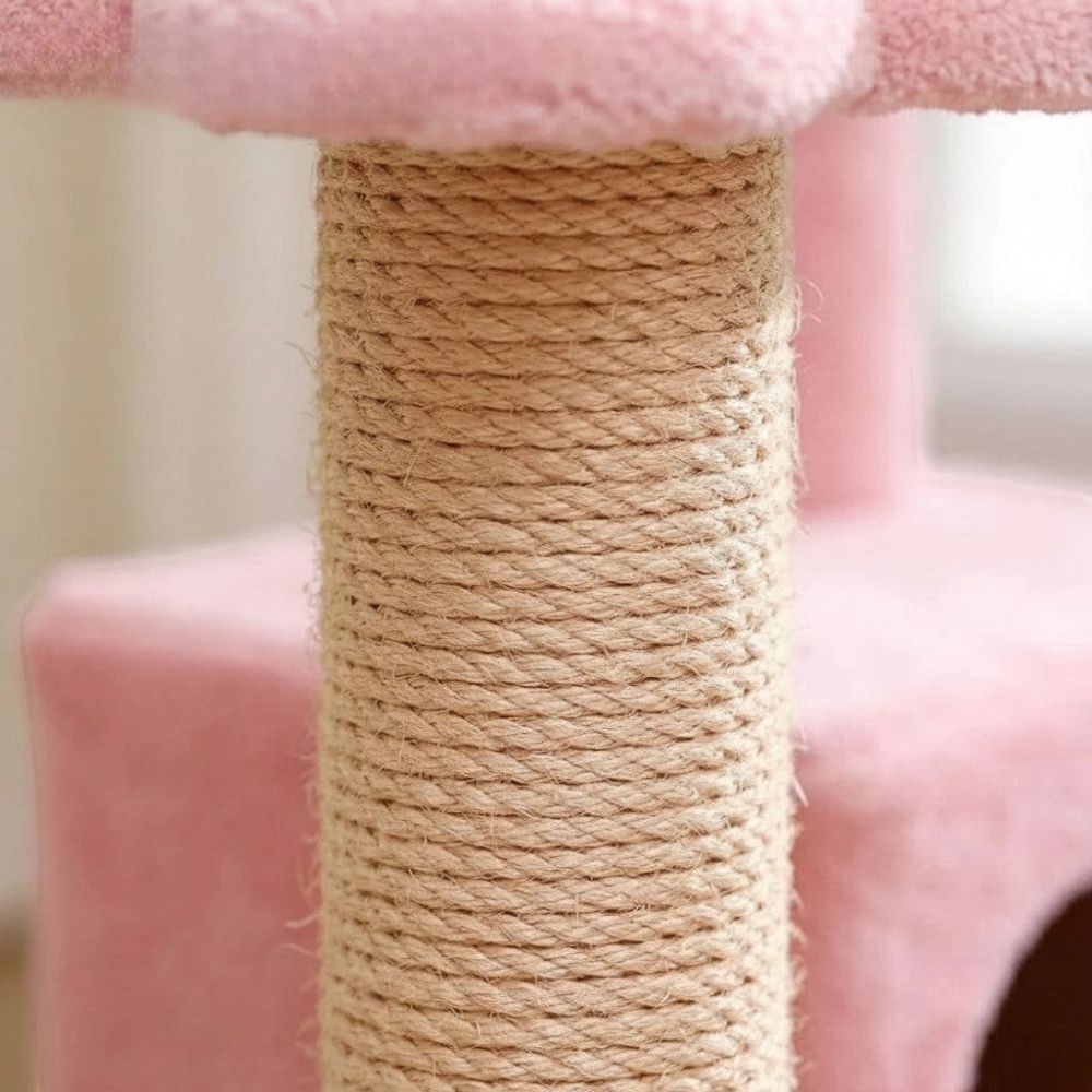 Arbre à Chat Fleurs Compact pour Petit Intérieur 92cm
