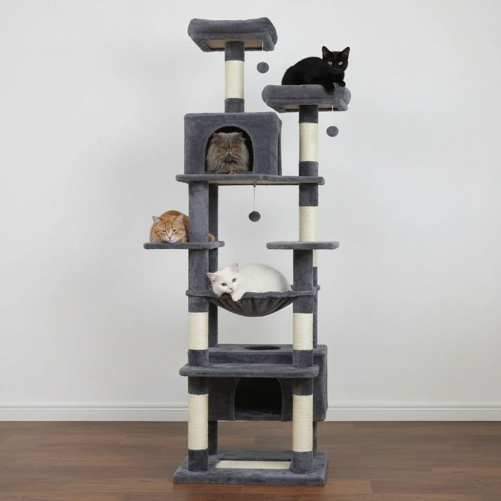 Arbre à Chat Forme Fleur Architecture Originale 205cm