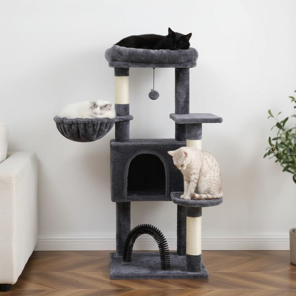 Arbre à Chat Maine Coon Compact et Robuste 105cm