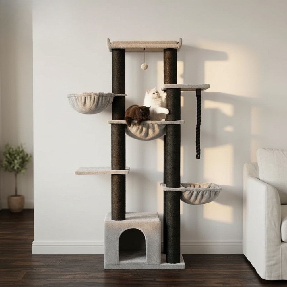Arbre à Chat Maine Coon Grande Taille Généreuse 170cm