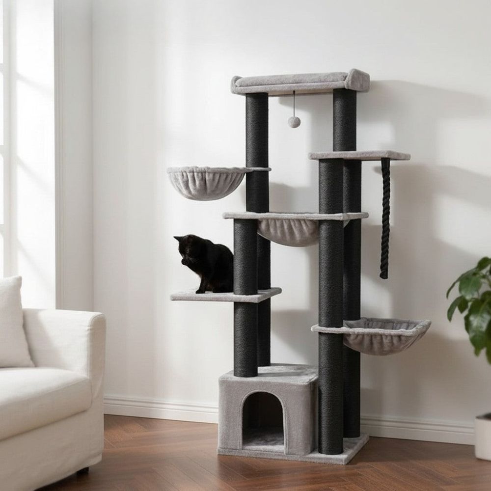 Arbre à Chat Maine Coon Grande Taille Généreuse 170cm