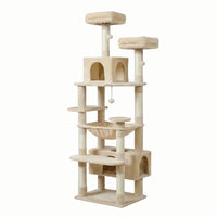Arbre à Chat Maine Coon Gris Foncé Structure Imposante 205cm