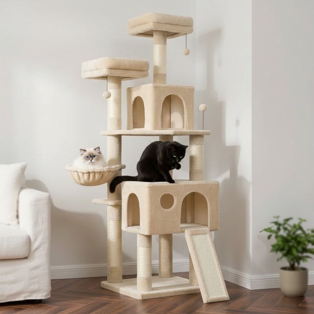 Arbre à Chat Maine Coon pour Appartement 162cm