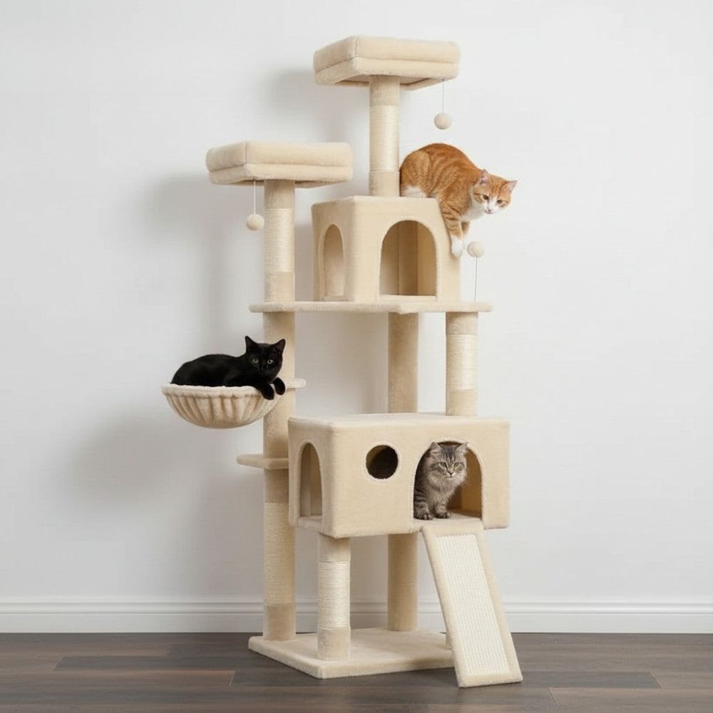 Arbre à Chat Maine Coon pour Appartement 162cm