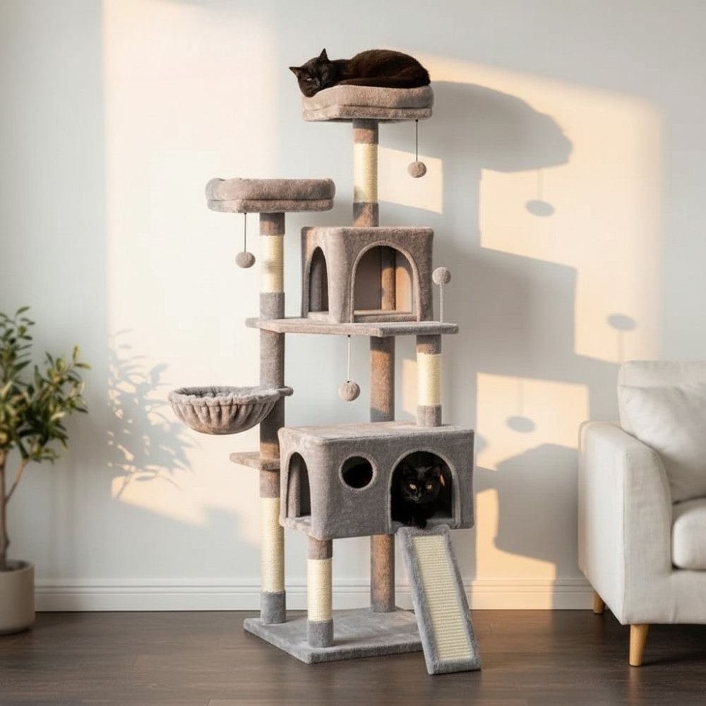 Arbre à Chat Maine Coon pour Appartement 162cm