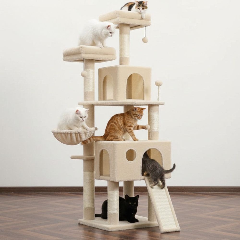 Arbre à Chat Maine Coon pour Appartement 162cm