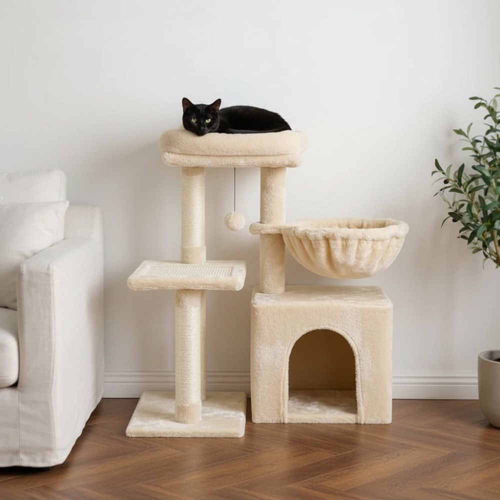 Arbre à Chat Petit Budget Fonctionnel et Stable 72cm