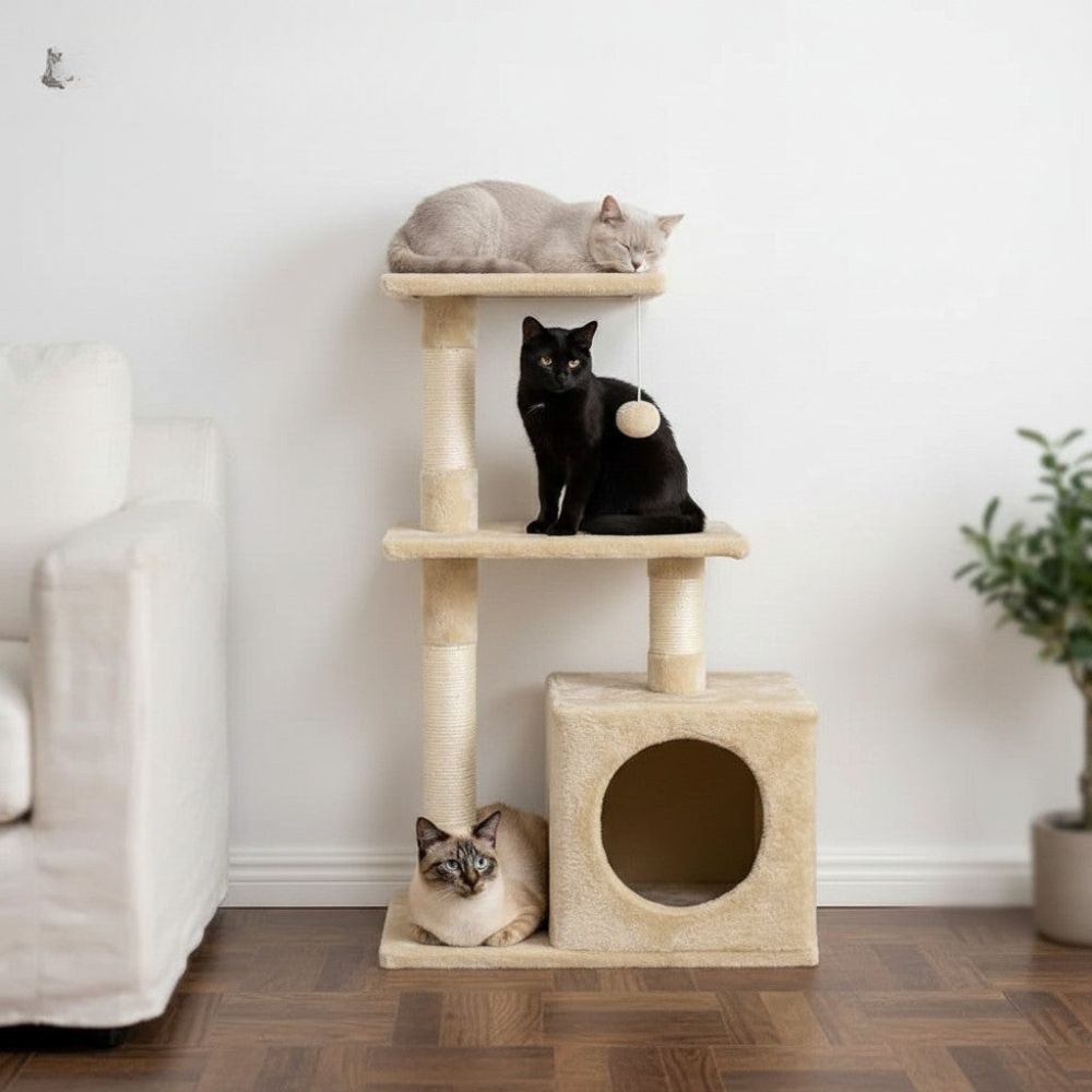 Arbre à Chat Petit Encombrement Ultra Compact 81cm