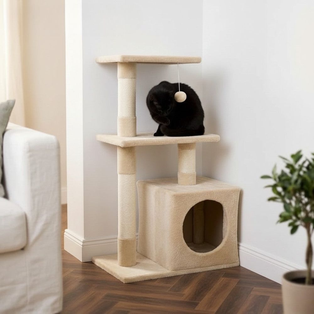 Arbre à Chat Petit Encombrement Ultra Compact 81cm
