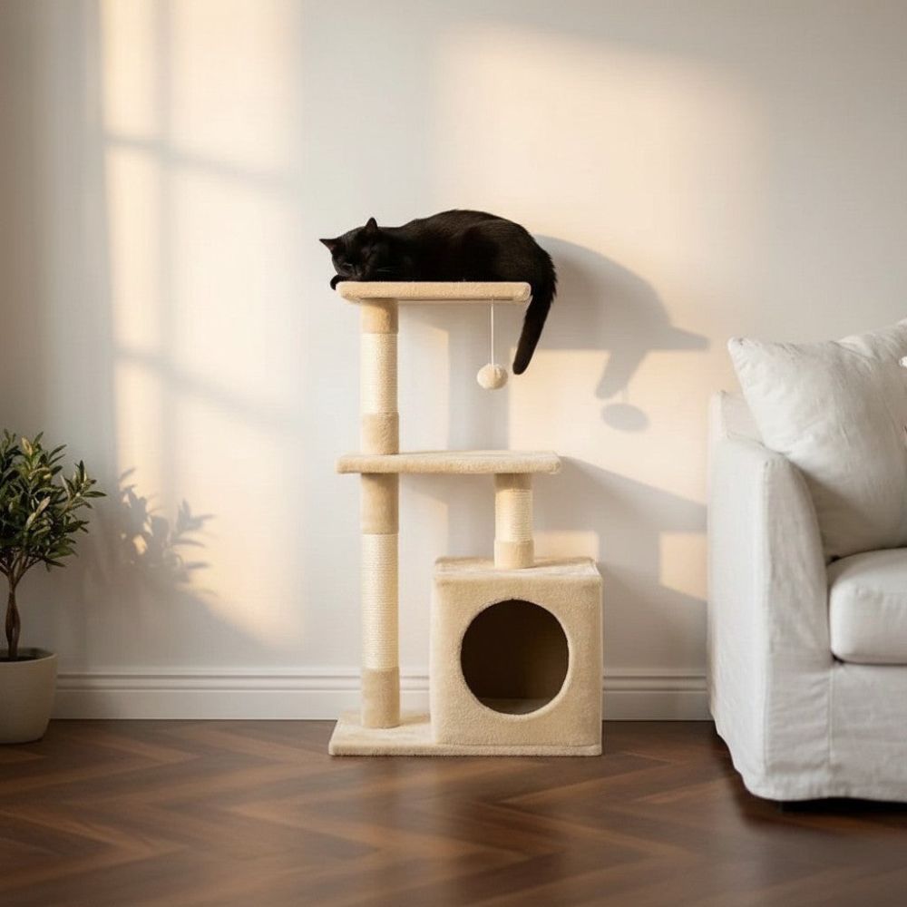 Arbre à Chat Petit Encombrement Ultra Compact 81cm