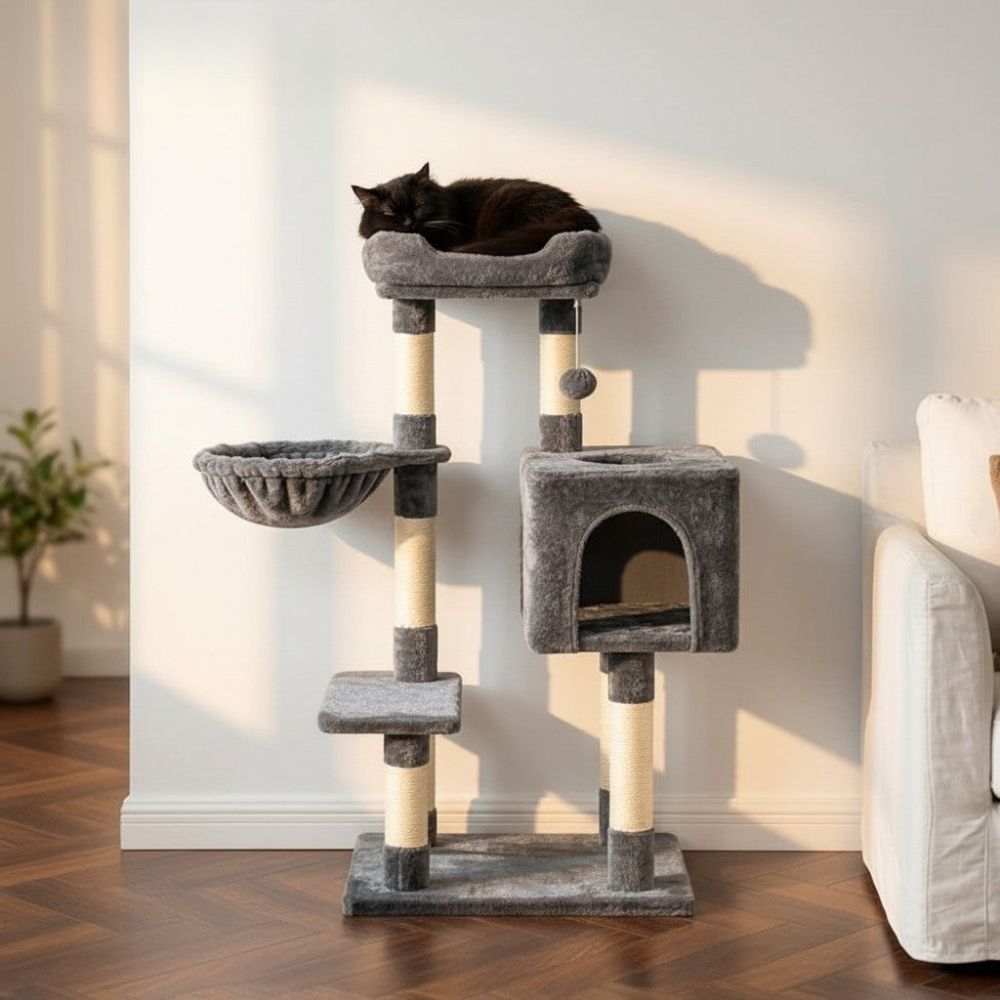 Arbre à Chat Petit Espace Optimisé 98cm