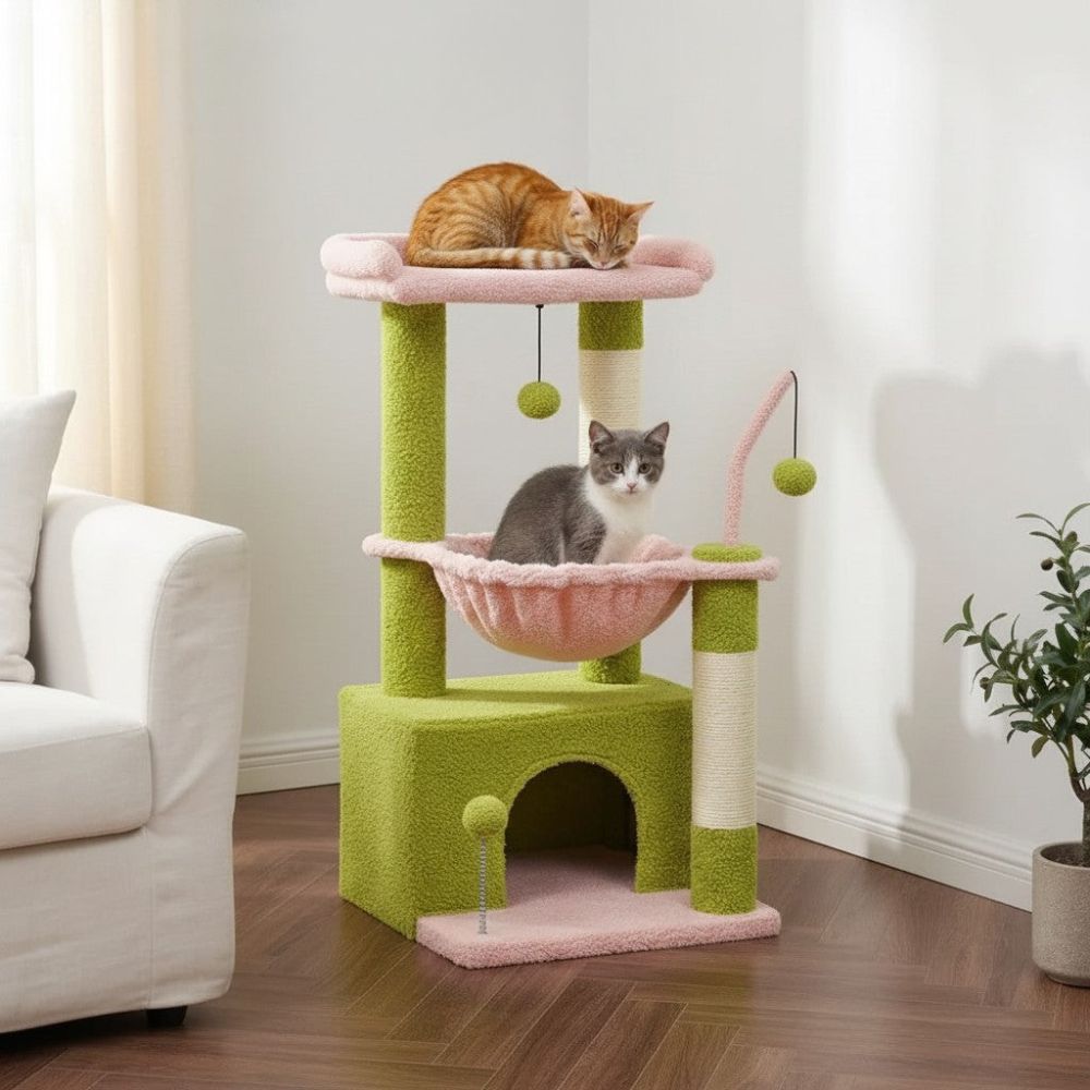 Arbre à Chat Petit Modèle Accessible et Compact 84cm