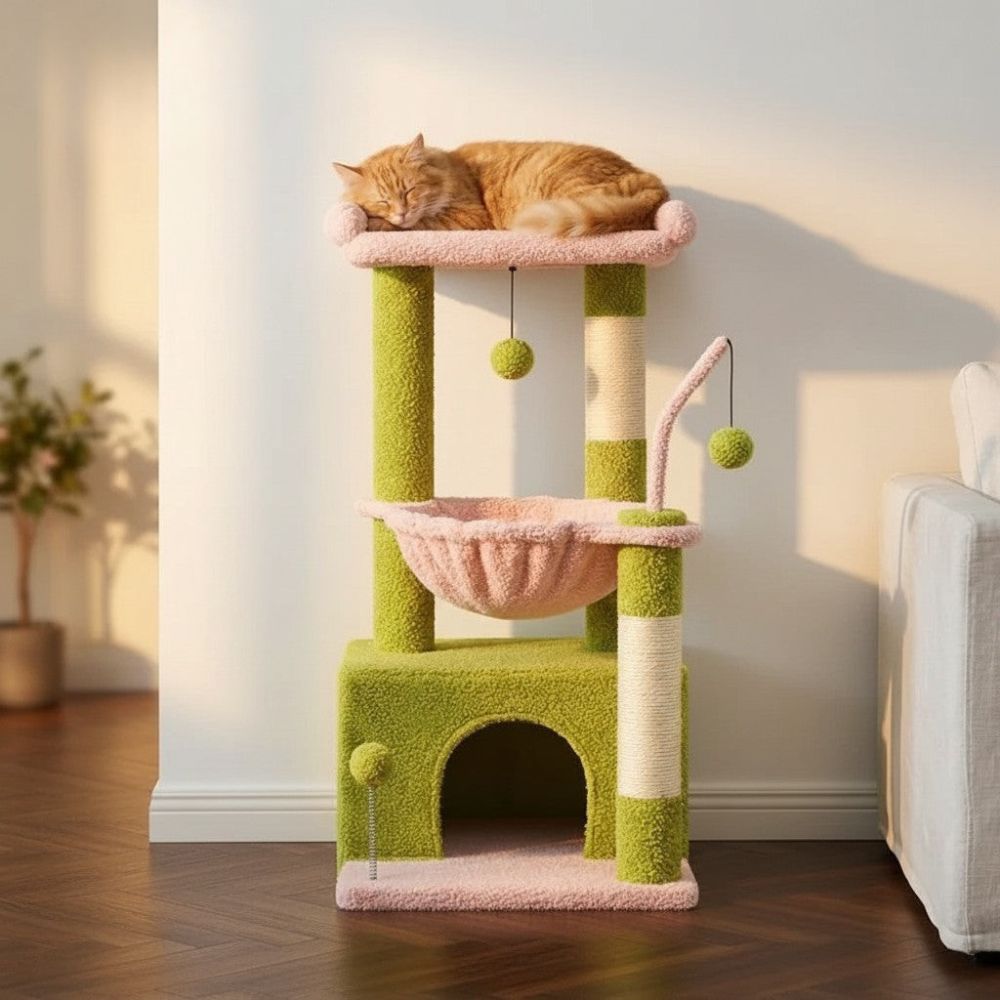 Arbre à Chat Petit Modèle Accessible et Compact 84cm
