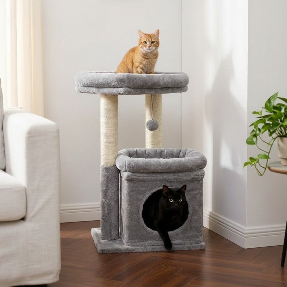 Arbre à Chat Petit Prix Fiable et Compact 60cm