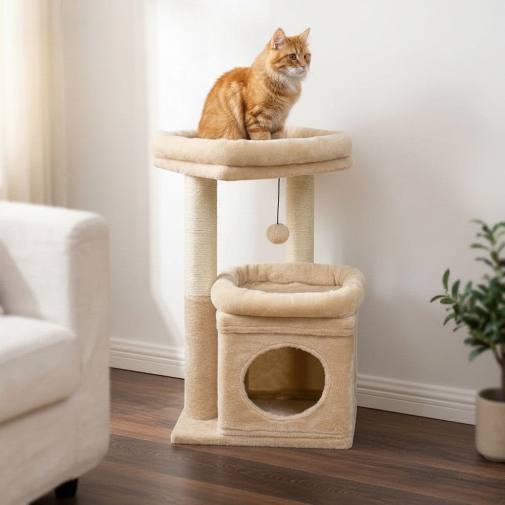 Arbre à Chat Petit Prix Fiable et Compact 60cm