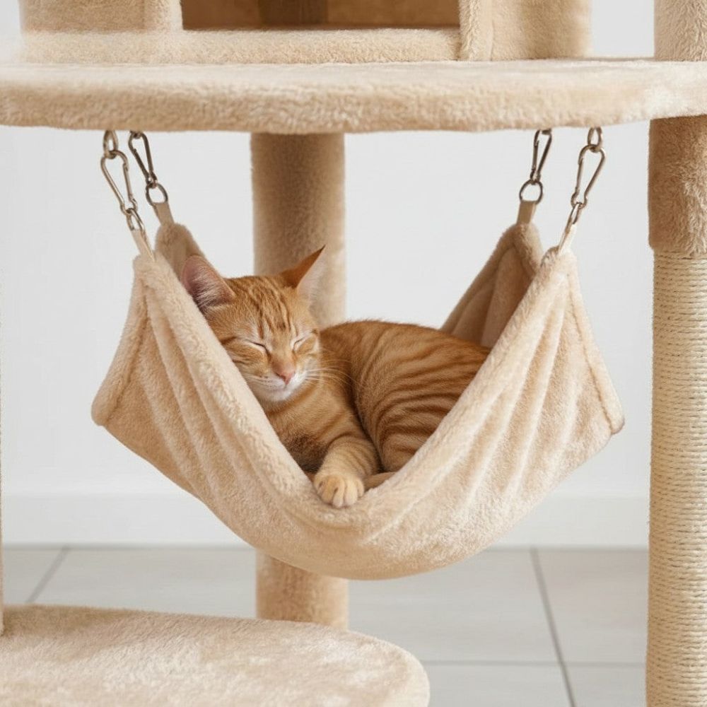 Arbre à Chat Plancher au Plafond Multi-Teintes 258cm