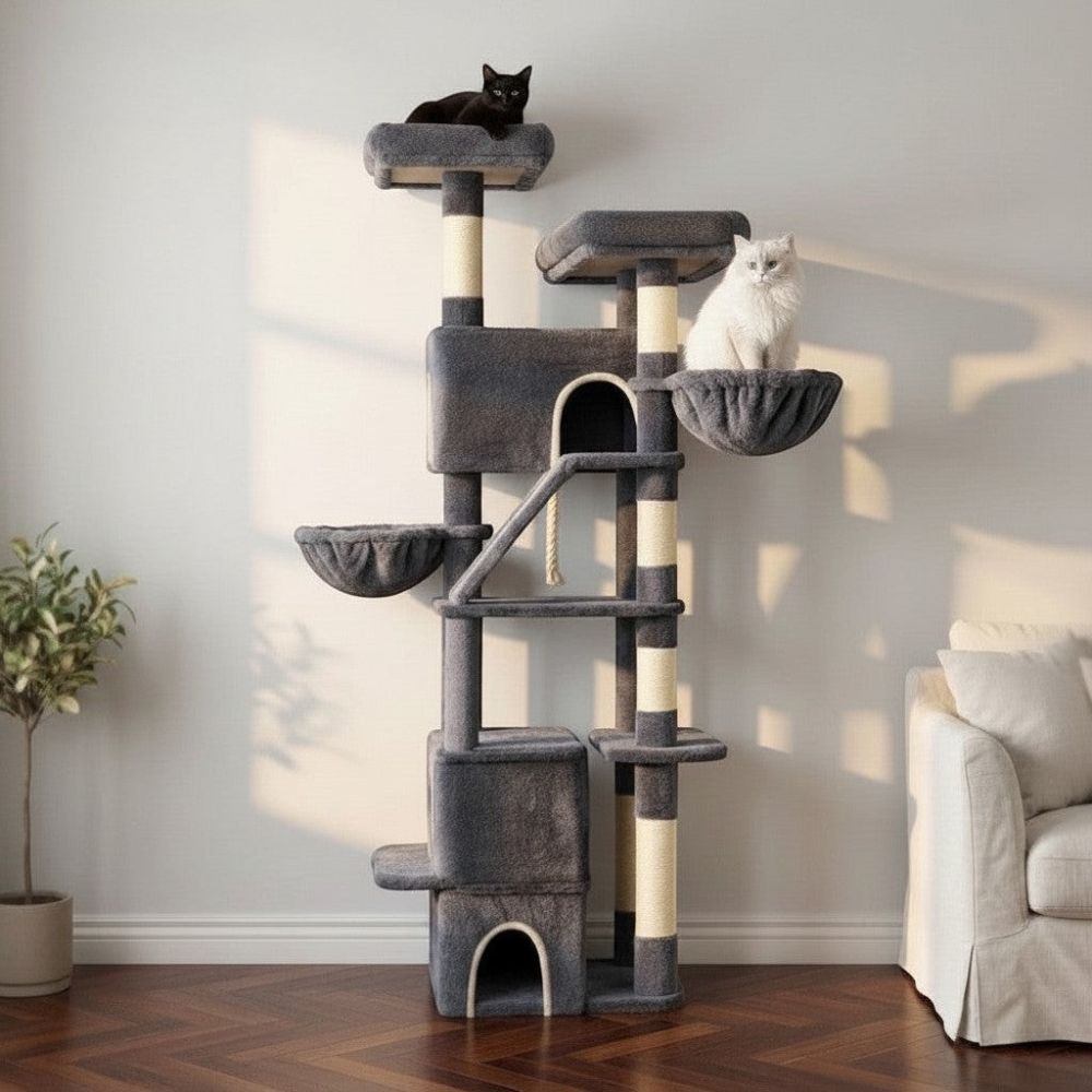 Arbre à Chat Plateformes Larges XXL 185cm