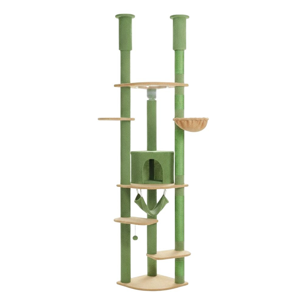 Arbre à Chat Sol-Plafond Beige Discret 258cm