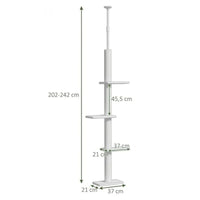 Arbre à Chat Sol-Plafond Double Fixation 242cm