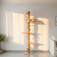 Arbre à Chat Sol-Plafond Double Fixation 242cm