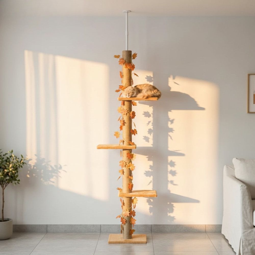 Arbre à Chat Sol-Plafond Double Fixation 242cm