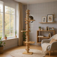 Arbre à Chat Sol-Plafond Double Fixation 242cm