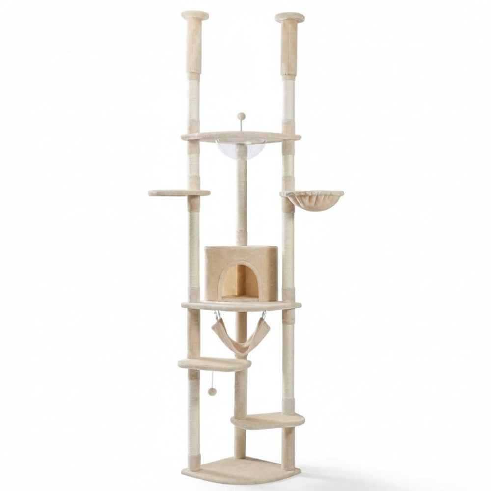 Arbre à Chat Sol-Plafond Finitions Design 258cm