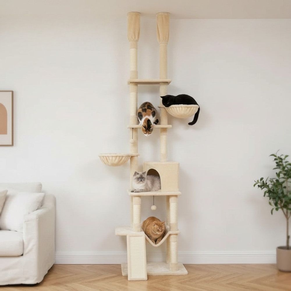 Arbre à Chat Sol-Plafond Jusqu'à 285cm