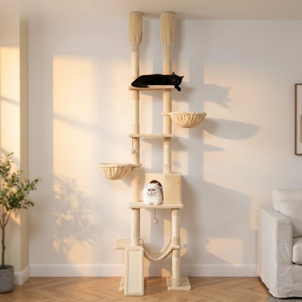 Arbre à Chat Sol-Plafond Jusqu'à 285cm