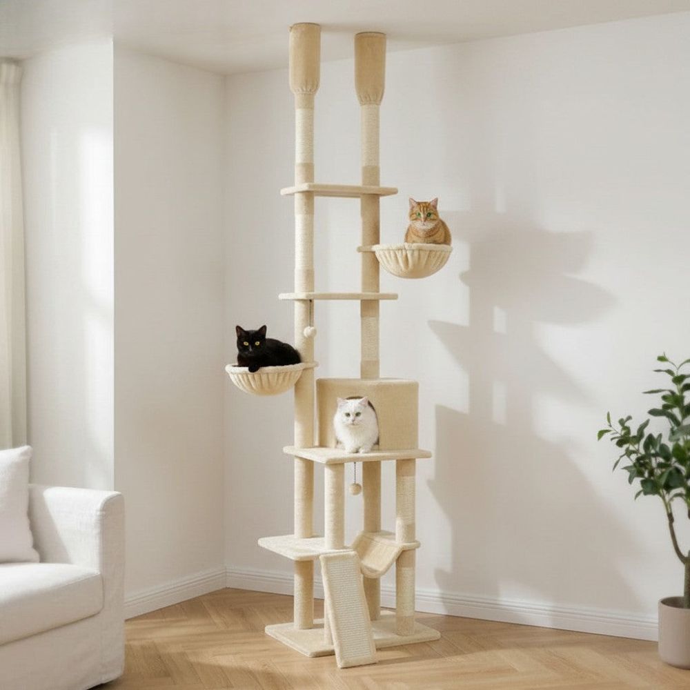 Arbre à Chat Sol-Plafond Jusqu'à 285cm