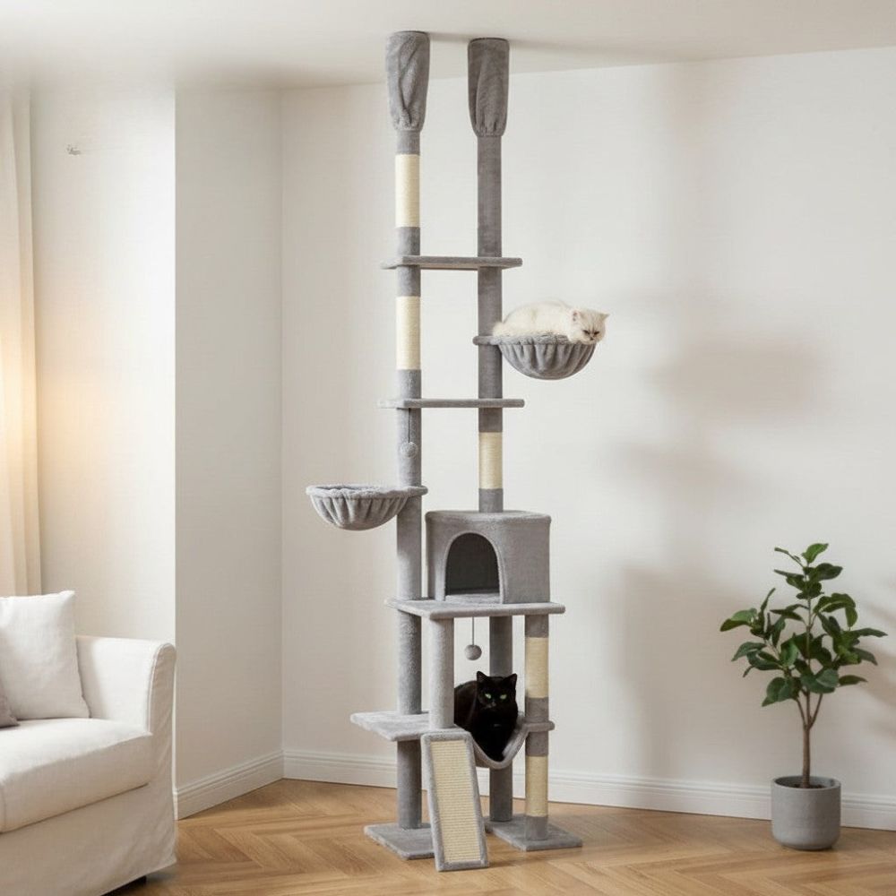 Arbre à Chat Sol-Plafond Jusqu'à 285cm