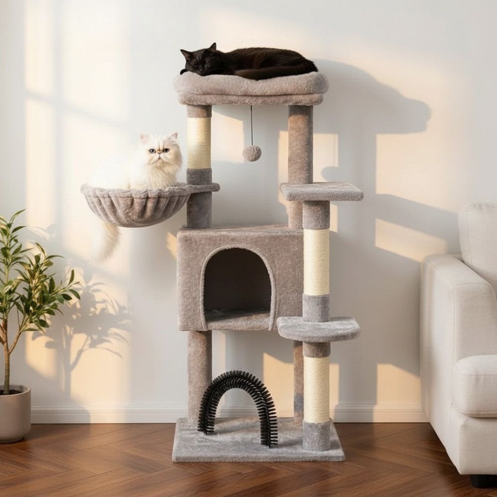 Arbre à Chat Solide au Design Épuré 106cm