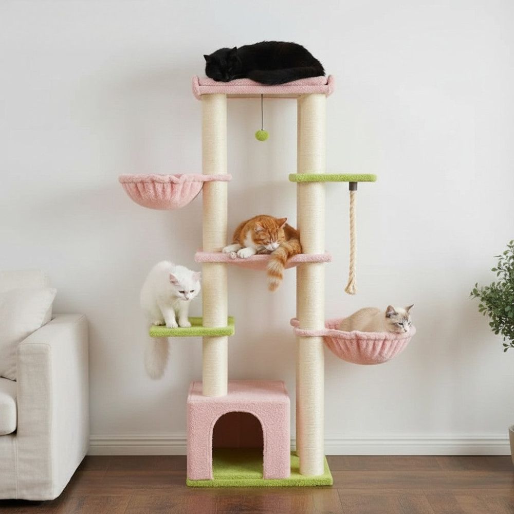 Arbre à Chat Solide pour Maine Coon Grande Surface 170cm