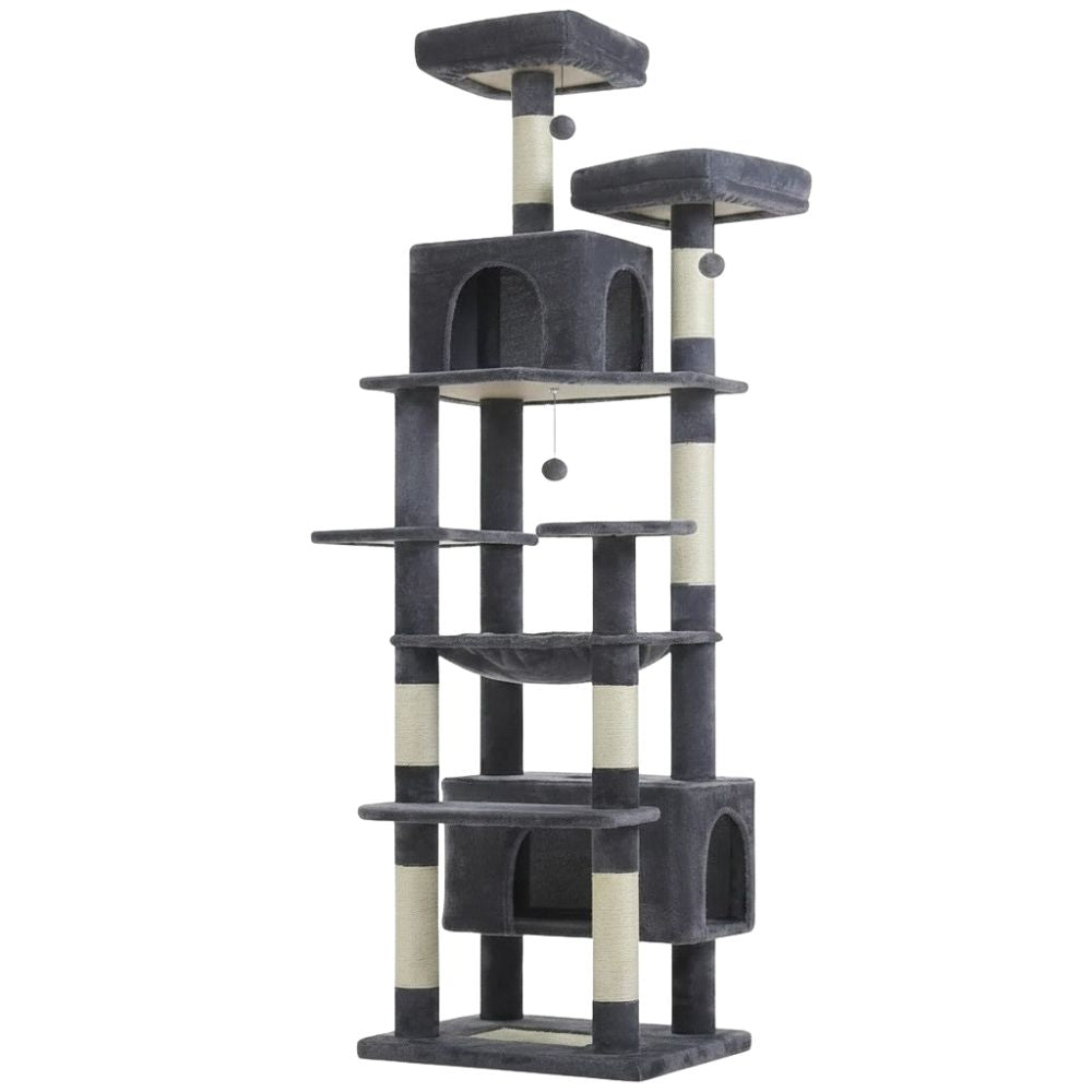 Arbre à Chat Très Haut Beige Structure Élevée 205cm