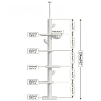 Arbre à Chat Vert Fixation Plafond 275cm