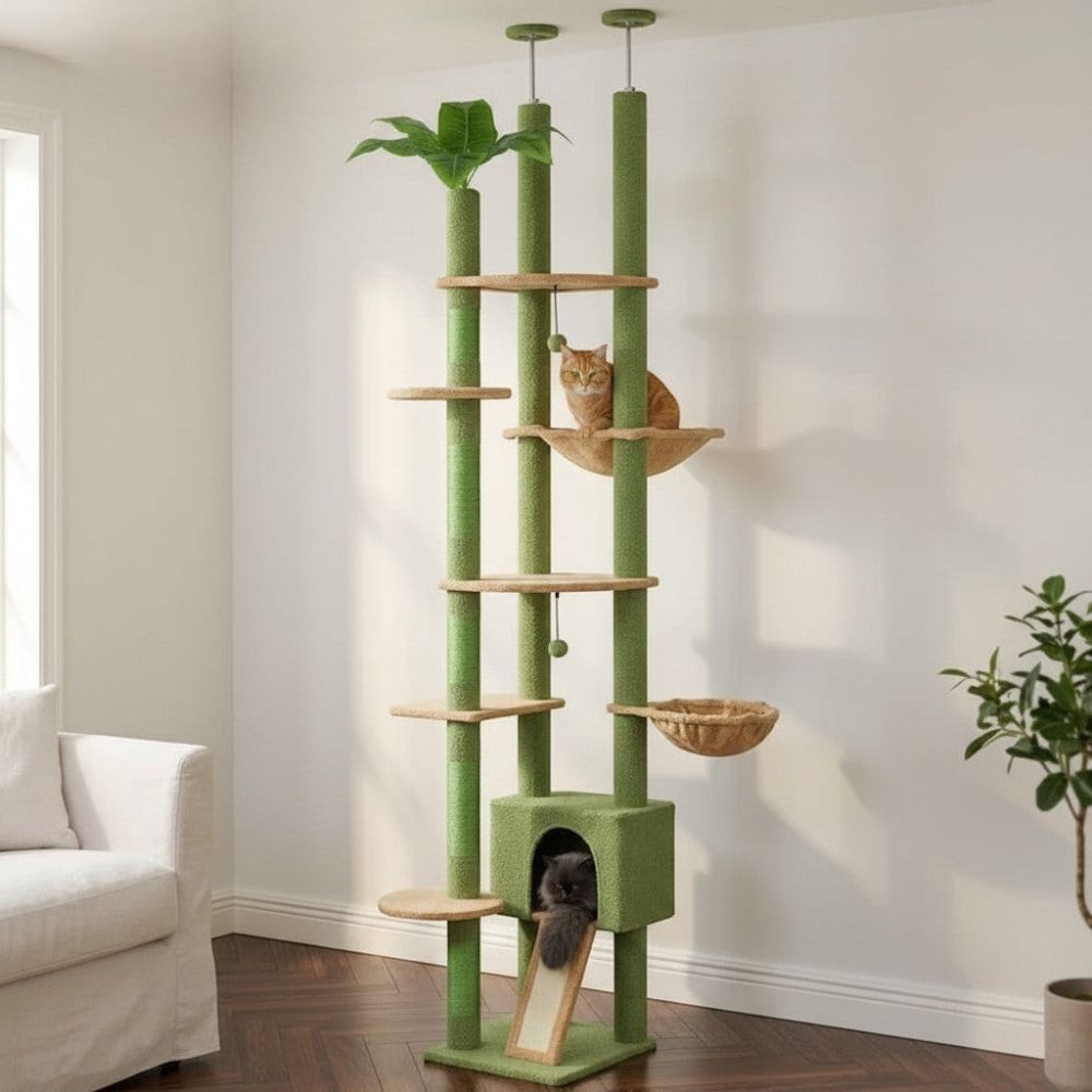 Arbre à Chat Vert Forêt Sol-Plafond Naturel
