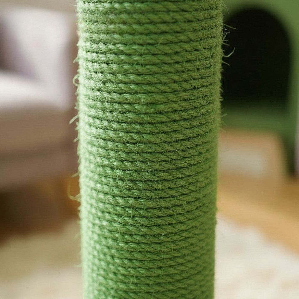 Arbre à Chat Vert Sol au Plafond Réglable 252cm