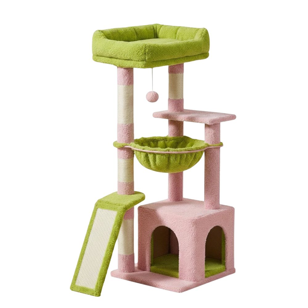 Arbre à Chat Violet Audacieux Format Moderne 93cm